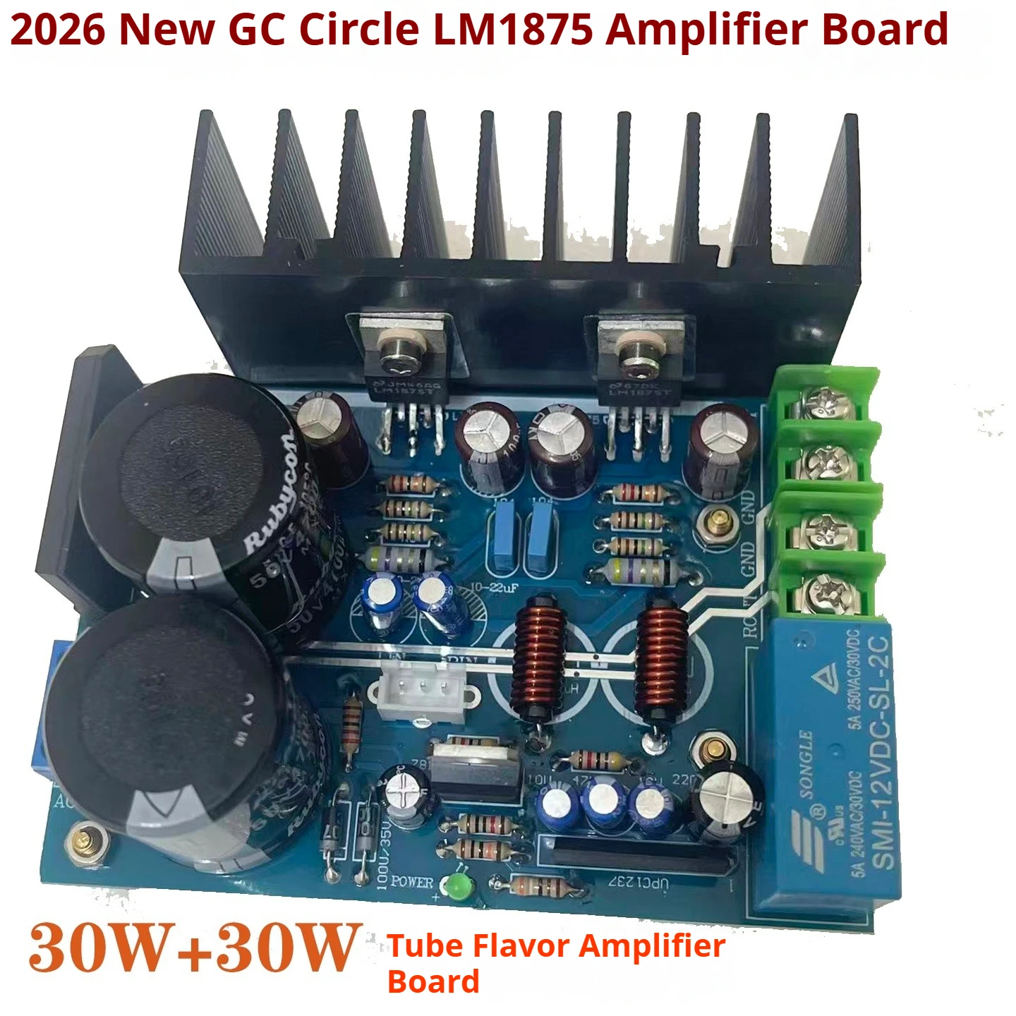 30W+30W Assembled LM1875 Amplifier Board GC Version Stereo Power Amp HiFi Audio Module with Speaker Protection Tube Sound`
30W+30W Assembled LM1875 Amplifier Board GC Version Stereo Power Amp HiFi Audio Module with Speaker Protection Tube Sound`