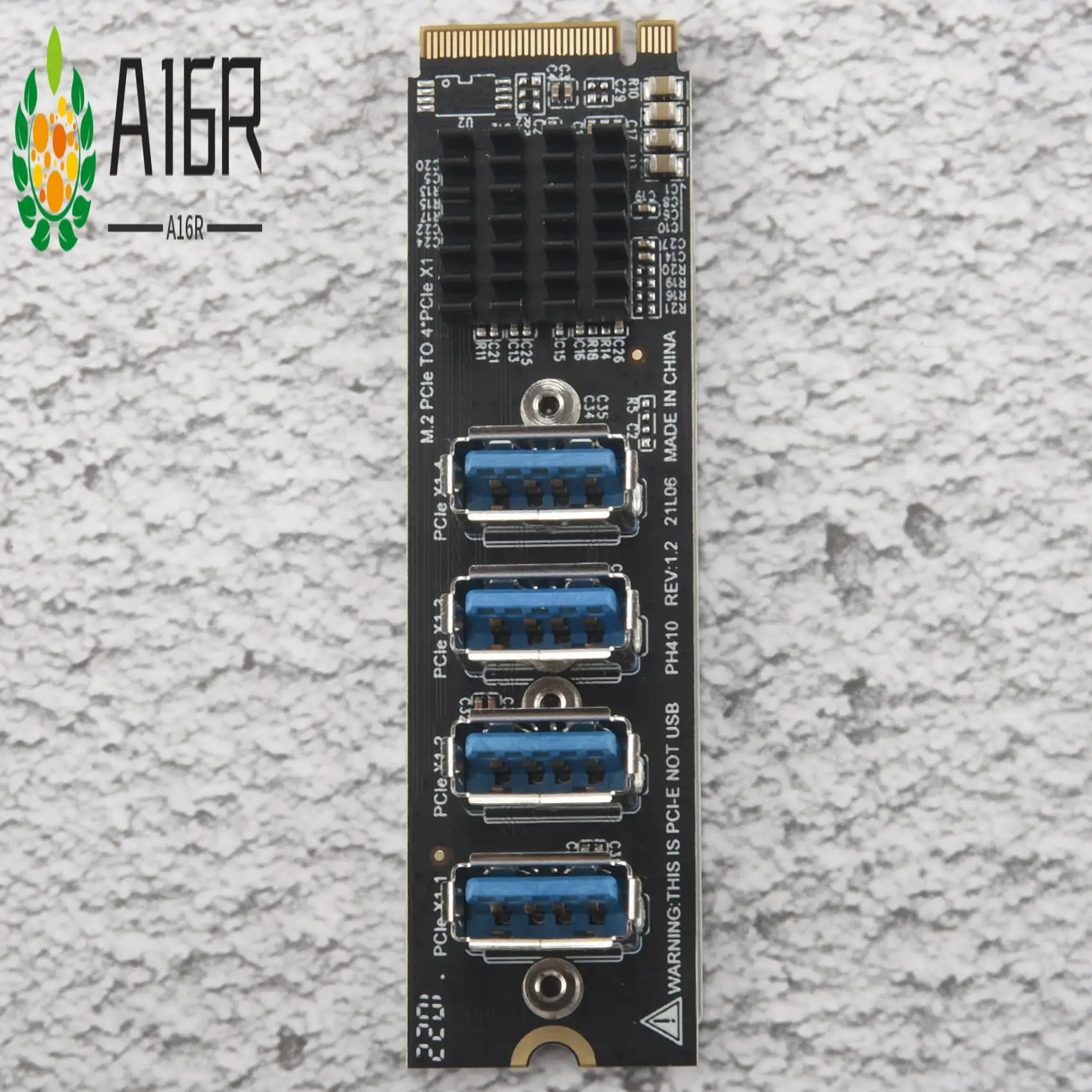 A16R-M.2 Карты расширения M-Key Pcie M.2 к Pci-E X1 4-портовый адаптер расширения видеокарты USB3.0 Адаптер ASM1184E M.2
A16R-M.2 Карты расширения M-Key Pcie M.2 к Pci-E X1 4-портовый адаптер расширения видеокарты USB3.0 Адаптер ASM1184E M.2