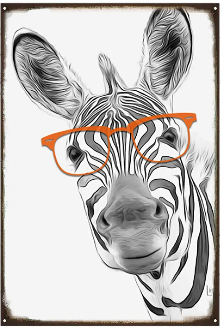 Dreacoss Vintage Metal Tin Sign Wall Decor - Home/Bathroom/Classroom/Office/Cafe/Bar Decor Art Tin Sign Zebra Art Nursery,Animal
Dreacoss Vintage Metal Tin Sign Wall Decor - Home/Bathroom/Classroom/Office/Cafe/Bar Decor Art Tin Sign Zebra Art Nursery,Animal