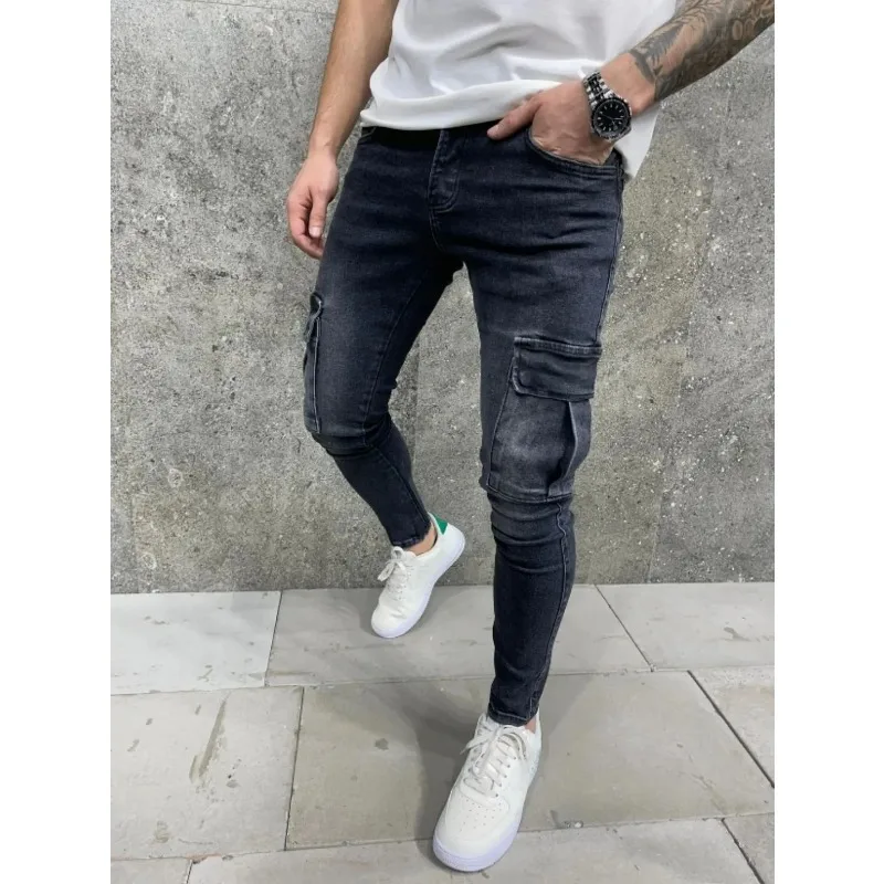Pencil Pants Denim Cargo Pant Men Jeans Sheath Trousers Mid Waist Pockets High Street Work Casual Vintage Washed 2026 Summer
Pencil Pants Denim Cargo Pant Men Jeans Sheath Trousers Mid Waist Pockets High Street Work Casual Vintage Washed 2026 Summer