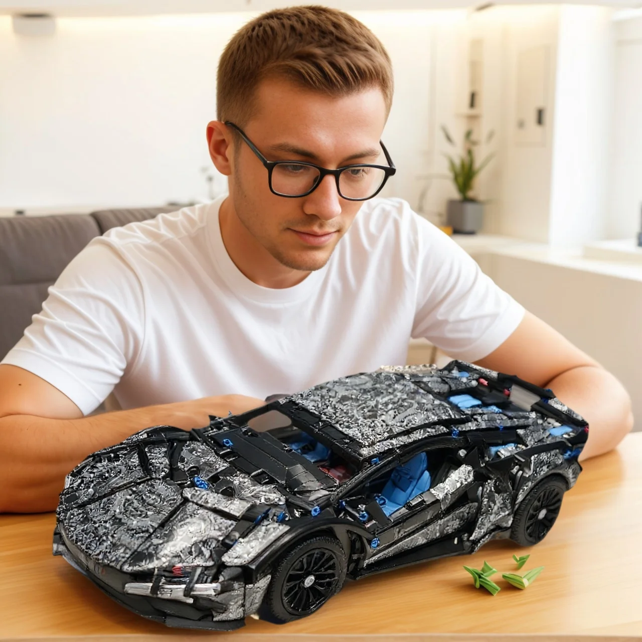 A futuristic-looking, painted racing car design makes an ideal gift for racing enthusiasts on birthdays or holidays. It’s non-el
A futuristic-looking, painted racing car design makes an ideal gift for racing enthusiasts on birthdays or holidays. It’s non-el