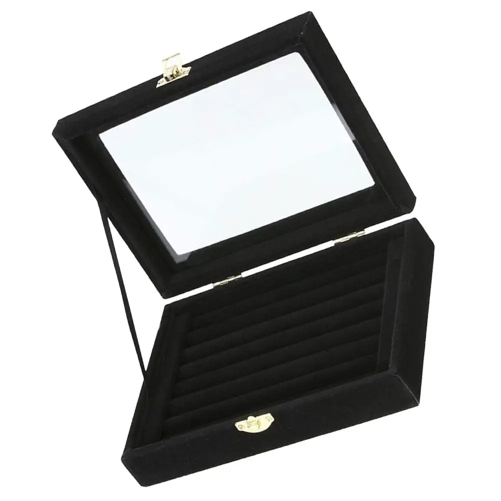 Ring Jewelry Box Black Multi-Grid Storage Holder For Earrings Necklaces Travel Portable Organizer Case Jewelry Container
Ring Jewelry Box Black Multi-Grid Storage Holder For Earrings Necklaces Travel Portable Organizer Case Jewelry Container