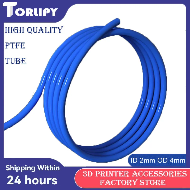 Torlipy High Quality Blue PTFE Tube Pipe 1/2/4M For Hotend Feed Bowden Extruder 1.75 Filament ID2m OD4m For 3D Printer Accessory
Torlipy High Quality Blue PTFE Tube Pipe 1/2/4M For Hotend Feed Bowden Extruder 1.75 Filament ID2m OD4m For 3D Printer Accessory