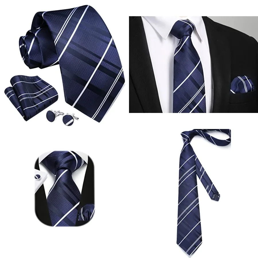 Mens Ties Stripe Tie and Pocket Square Set Classic Formal Woven Neckties Handkerchief Cufflinks Wedding, A02-navy Blue& White
Mens Ties Stripe Tie and Pocket Square Set Classic Formal Woven Neckties Handkerchief Cufflinks Wedding, A02-navy Blue& White