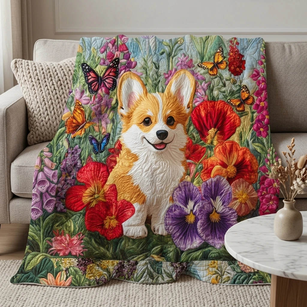 1PC Corgi & Floral Butterfly Print Thickened Flannel Blanket, Soft Warm Cozy Throw Blanket, Great Gifts for Home & Adults Kids
1PC Corgi & Floral Butterfly Print Thickened Flannel Blanket, Soft Warm Cozy Throw Blanket, Great Gifts for Home & Adults Kids