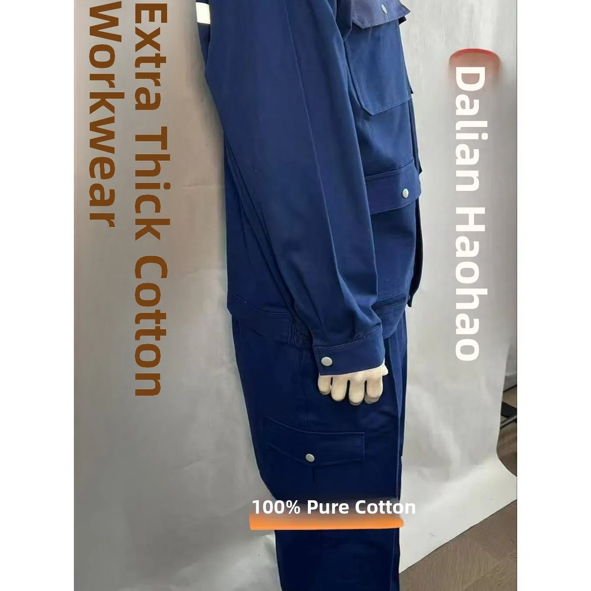 Thiened Pure Cotton Workwear Set Welding Labor Protection orm Dalian HaoHu for Men And Women in Fac Workop
Thiened Pure Cotton Workwear Set Welding Labor Protection orm Dalian HaoHu for Men And Women in Fac Workop