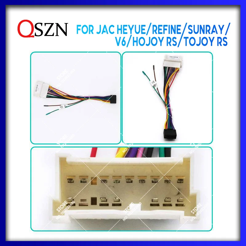 QSZN For JAC HEYUE /REFINE /SUNRAY /V6 /Hojoy R S/TOJOY RS Android Car Radio Decoder Wiring Harness Adapter Power Cable JH-XB-04
QSZN For JAC HEYUE /REFINE /SUNRAY /V6 /Hojoy R S/TOJOY RS Android Car Radio Decoder Wiring Harness Adapter Power Cable JH-XB-04