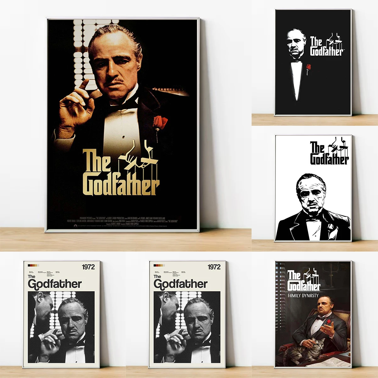 Classic Movie Gangsters The Godfather Poster HD art canvas painting home living room bedroom bar aesthetic decoration
Classic Movie Gangsters The Godfather Poster HD art canvas painting home living room bedroom bar aesthetic decoration