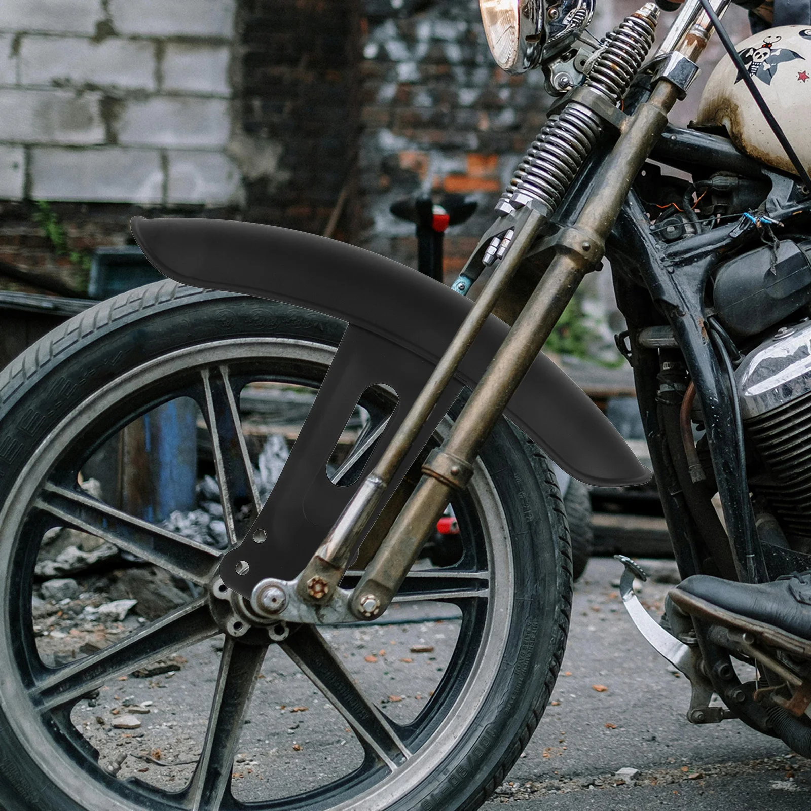 Universal Motorcycle Front Fender Mud Flap Guard Thickened Retro Design For Off- Racer Bobber Dirt Bike Black
Universal Motorcycle Front Fender Mud Flap Guard Thickened Retro Design For Off- Racer Bobber Dirt Bike Black