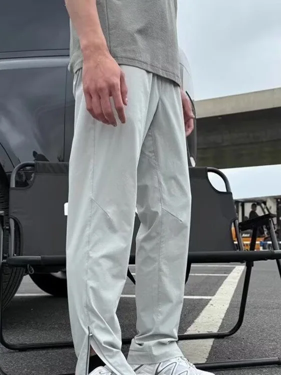 Slim Fit Summer Thin Ice Silk Trousers for Men with Side Zipper Outdoor Quick Dry Hiking Pants Casual Straight Leg Pants
Slim Fit Summer Thin Ice Silk Trousers for Men with Side Zipper Outdoor Quick Dry Hiking Pants Casual Straight Leg Pants