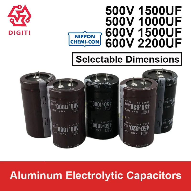 Snap-In Aluminum Electrolytic Capacitors Chemi-Con 500V1000UF 500V1500UF 600V1500UF 600V220UF 25X35 25X50 30X40 30X50 30X60 35X
Snap-In Aluminum Electrolytic Capacitors Chemi-Con 500V1000UF 500V1500UF 600V1500UF 600V220UF 25X35 25X50 30X40 30X50 30X60 35X