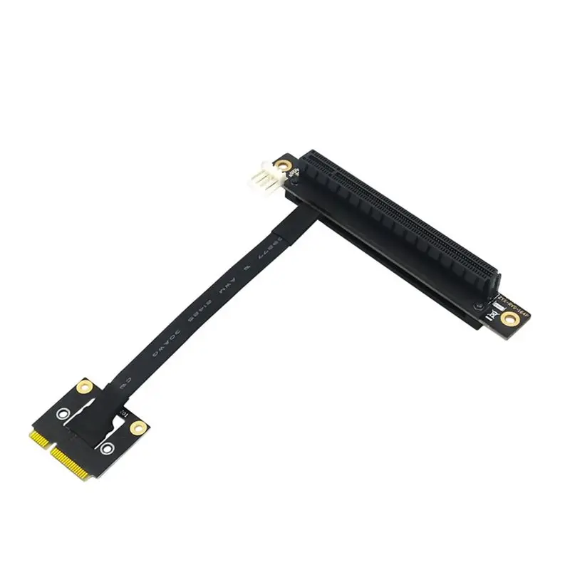 A23F-270 Degree Mini Pcie To PCI-E 16X Adapter Cable Riser Mini Pcie To PCI Express 4P Power For PCIE Tester Extender