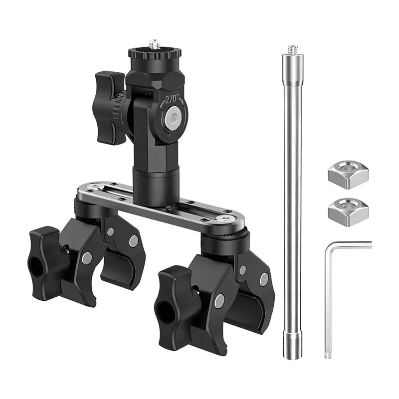 Rotatable For Action Camera Clamp Mount For Bicycle Motorcycle 360 Degree Off Road For DJI Osmo 360 X5
Rotatable For Action Camera Clamp Mount For Bicycle Motorcycle 360 Degree Off Road For DJI Osmo 360 X5