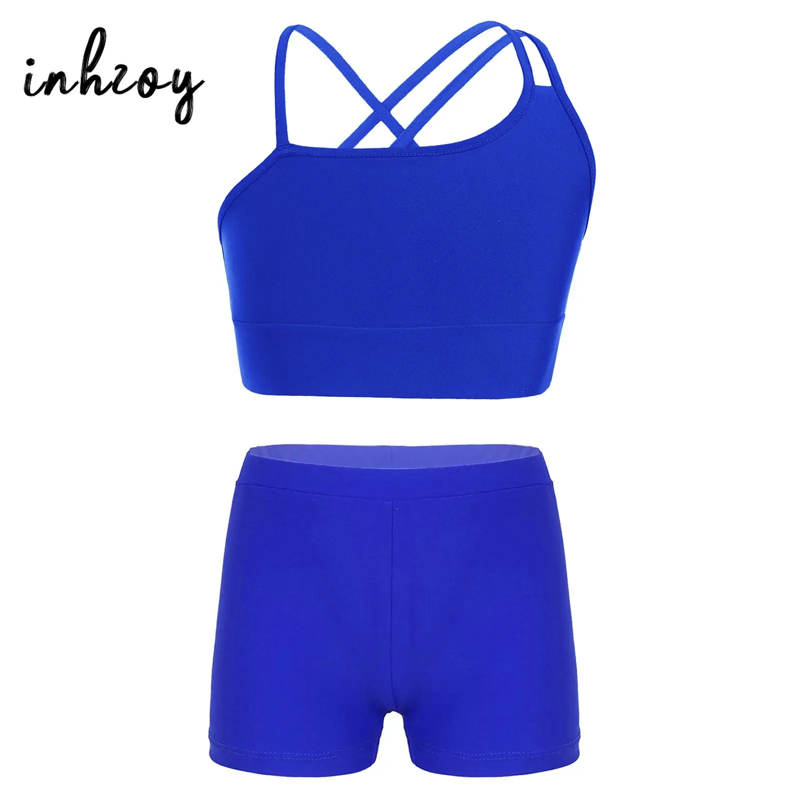 Kids Girls Swimsuit Set Asymmetrical Spaghetti Straps Cross Back Crop Top with Shorts for Beach Pool Bathing Swimming Costume
Kids Girls Swimsuit Set Asymmetrical Spaghetti Straps Cross Back Crop Top with Shorts for Beach Pool Bathing Swimming Costume