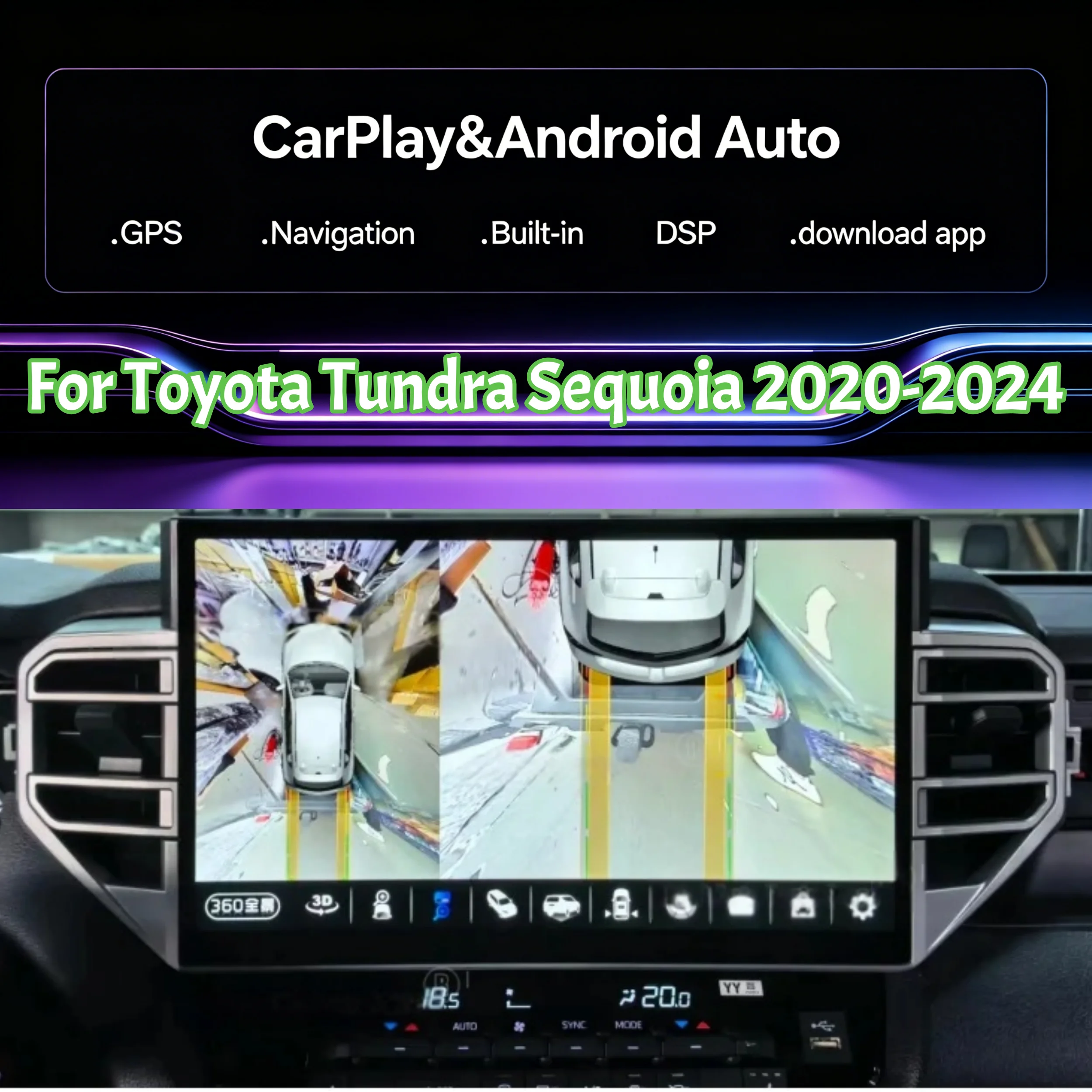 14,6-дюймовый мультимедийный GPS-экран с Android 13 и CarPlay для Toyota Tundra Sequoia 2020-2024 годов выпуска
14,6-дюймовый мультимедийный GPS-экран с Android 13 и CarPlay для Toyota Tundra Sequoia 2020-2024 годов выпуска