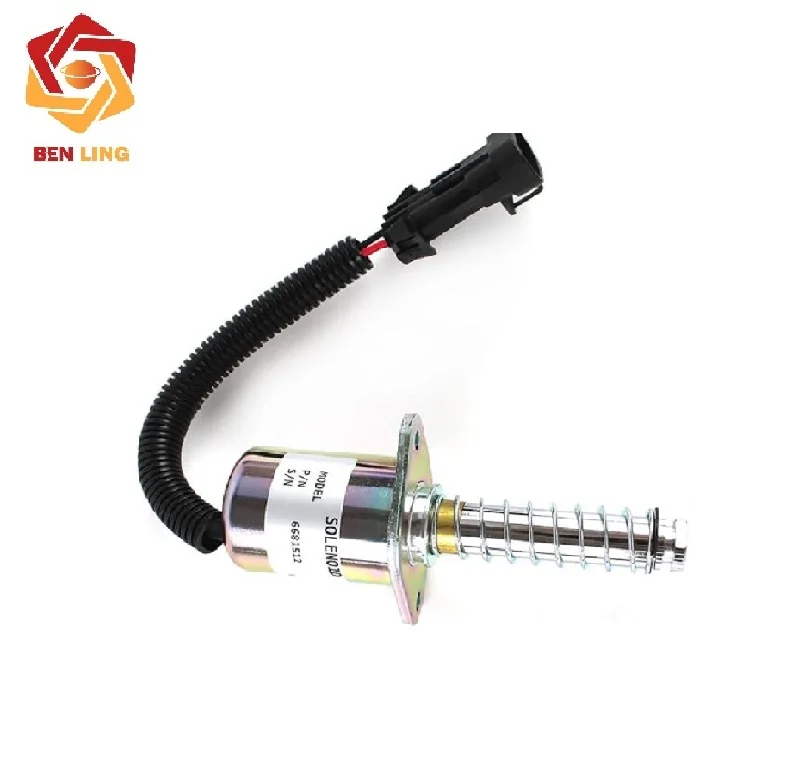 Ben Ling 12V for Bobcat Construction Machinery Parts Engine Fuel Stop Solenoid 668152 6681513 Flameout Solenoid
Ben Ling 12V for Bobcat Construction Machinery Parts Engine Fuel Stop Solenoid 668152 6681513 Flameout Solenoid