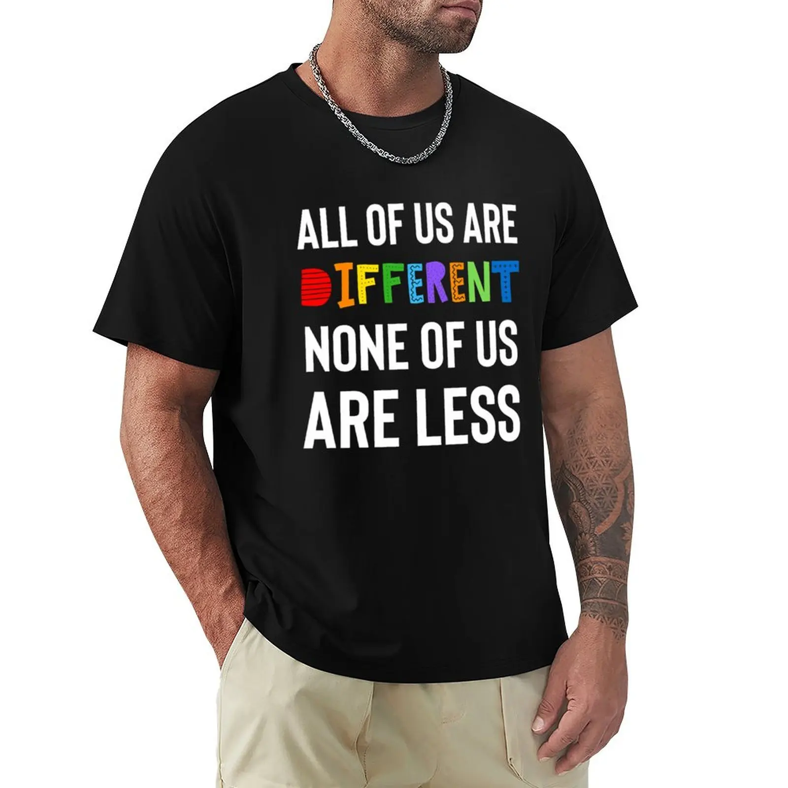 All Of Us Are Different None Of Us Are Less T-Shirt Abstract Pattern Print Top
All Of Us Are Different None Of Us Are Less T-Shirt Abstract Pattern Print Top