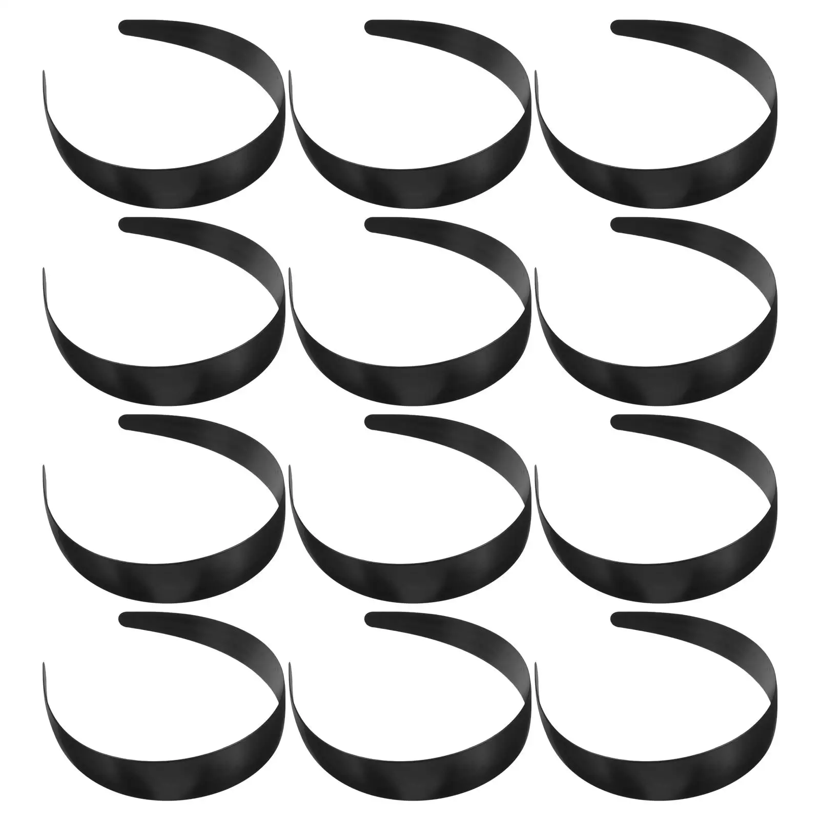 12 Pcs Black 30x37mm Plain Blank Headbands No Teeth DIY Hair Accessories Material Plastic Hoop Supplies For Women Girls
12 Pcs Black 30x37mm Plain Blank Headbands No Teeth DIY Hair Accessories Material Plastic Hoop Supplies For Women Girls