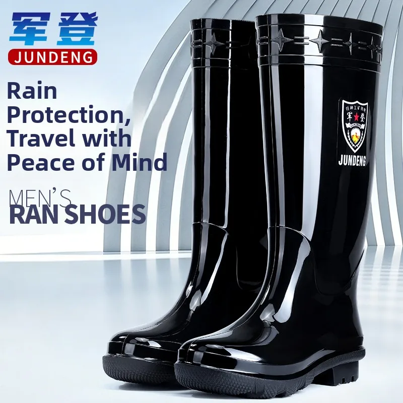 Men's High-Tube Rain Boots Waterproof Non-Slip Outdoor Fishing Work Boots Thick Bottom Labor Protection Rubber Boots
Men's High-Tube Rain Boots Waterproof Non-Slip Outdoor Fishing Work Boots Thick Bottom Labor Protection Rubber Boots
