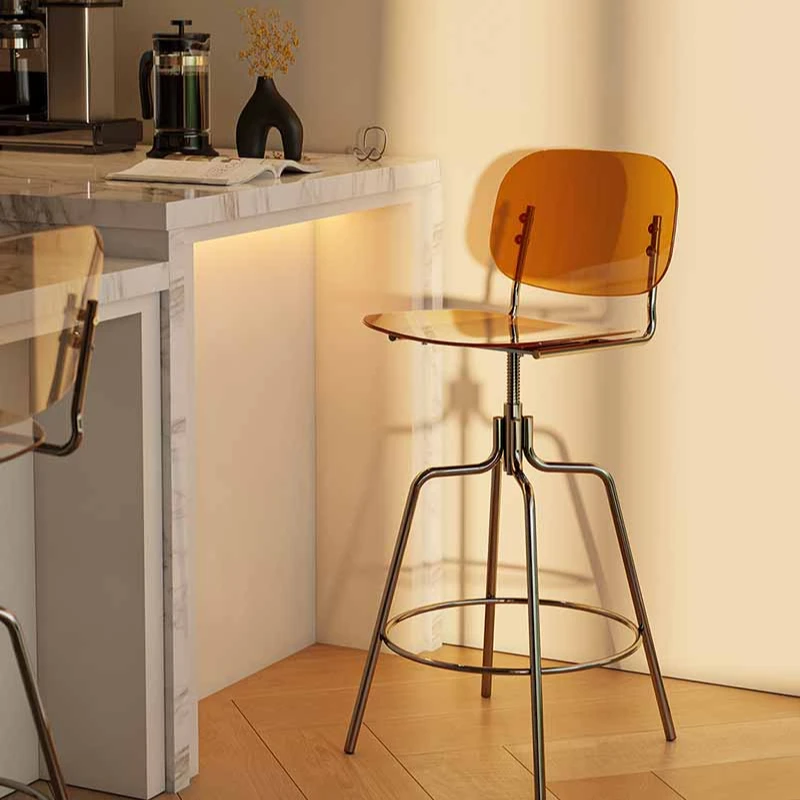 Simple Plastic Coffee Stool Metal Design Transparent Bistro High Designer Chair Counter Modern Taburetes De BarLuxury Furniture
Simple Plastic Coffee Stool Metal Design Transparent Bistro High Designer Chair Counter Modern Taburetes De BarLuxury Furniture