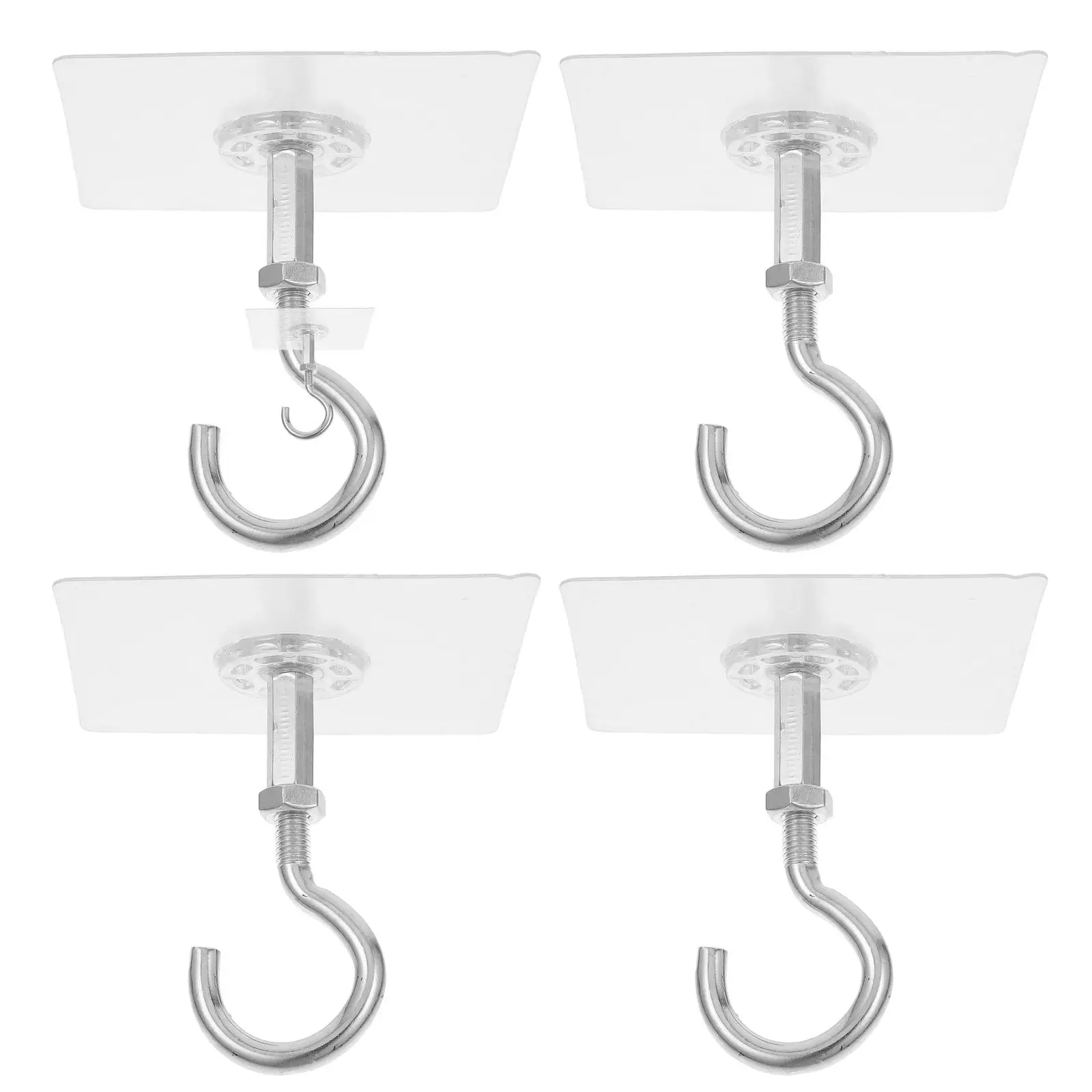 4pcs Self Adhesive Ceiling Hooks for Hanging Plants Lights Wind Chime Heavy Duty Wall Mount No Drill Smooth Surface Tile Glass
4pcs Self Adhesive Ceiling Hooks for Hanging Plants Lights Wind Chime Heavy Duty Wall Mount No Drill Smooth Surface Tile Glass