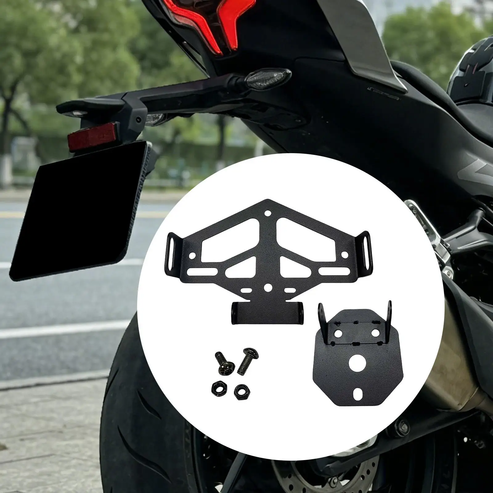 License Plate Holder Fender Eliminator Bracket for CF Moto 2022-2024
License Plate Holder Fender Eliminator Bracket for CF Moto 2022-2024