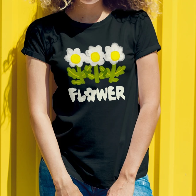 themed Womens Short Sleeve Cotton T Shirt Flower Daisy Print for Casual Spring Outings Young Women with a Fresh and Trendy Style
themed Womens Short Sleeve Cotton T Shirt Flower Daisy Print for Casual Spring Outings Young Women with a Fresh and Trendy Style