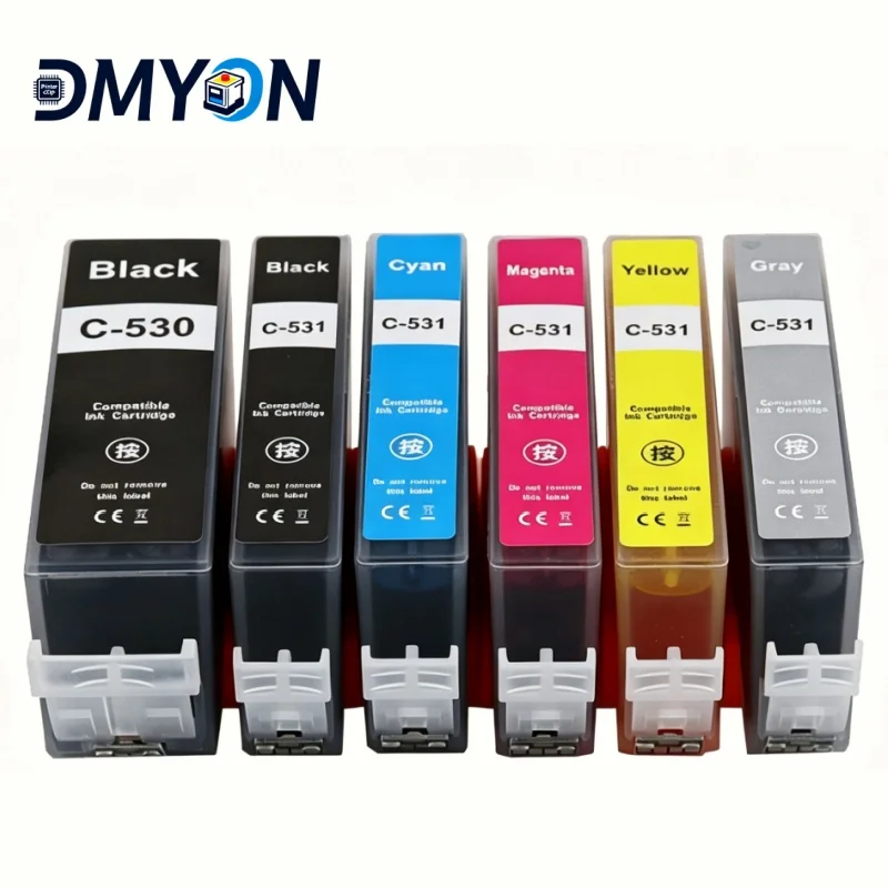 1Set/6pcs TS8750 Compatible PGI530 PGI531 Ink Cartridge for Canon PIXMA TS8751 Printer Cartridge CLI-531 PGI-530 6 Color
1Set/6pcs TS8750 Compatible PGI530 PGI531 Ink Cartridge for Canon PIXMA TS8751 Printer Cartridge CLI-531 PGI-530 6 Color