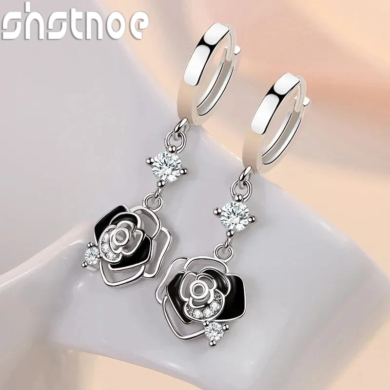 2023 New Trendy 925 Sterling Silver Earrings For Women Vintage Black Hollow Rose Flower Ear Jewelry Lady Anniversary Accessories
2023 New Trendy 925 Sterling Silver Earrings For Women Vintage Black Hollow Rose Flower Ear Jewelry Lady Anniversary Accessories