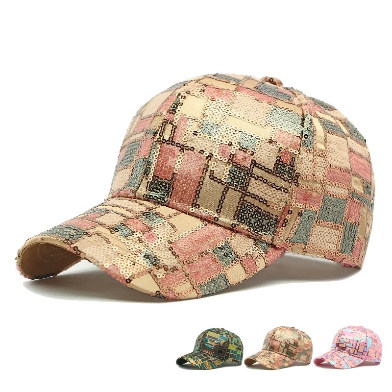 Korean Version Fashionable Full Sequin Baseball Cap Women Streetwear Adjustable Sunscreen Hats Versatile Hard Top Duckbill Caps
Korean Version Fashionable Full Sequin Baseball Cap Women Streetwear Adjustable Sunscreen Hats Versatile Hard Top Duckbill Caps