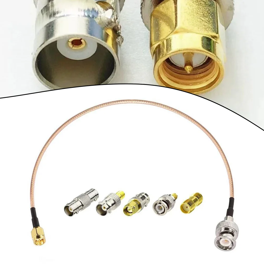 150mm For SMA Male to BNC Male Coaxial Cable with 5 Piece Adapter Kit for RF Applications and Wireless Network Setup
150mm For SMA Male to BNC Male Coaxial Cable with 5 Piece Adapter Kit for RF Applications and Wireless Network Setup
