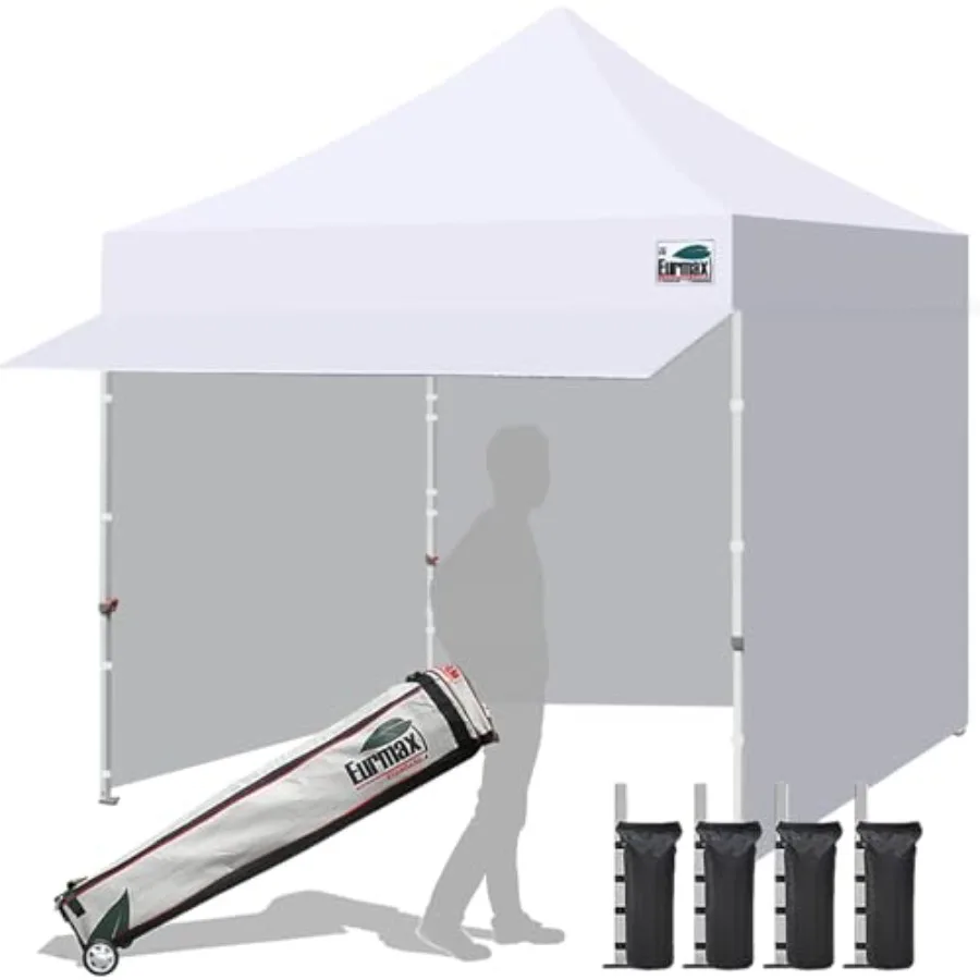 USA 10x10 Pop Up Canopy for outdoor events, white polyester fabric, UV water resistant, heavy duty instant shelter with no-tip
USA 10x10 Pop Up Canopy for outdoor events, white polyester fabric, UV water resistant, heavy duty instant shelter with no-tip