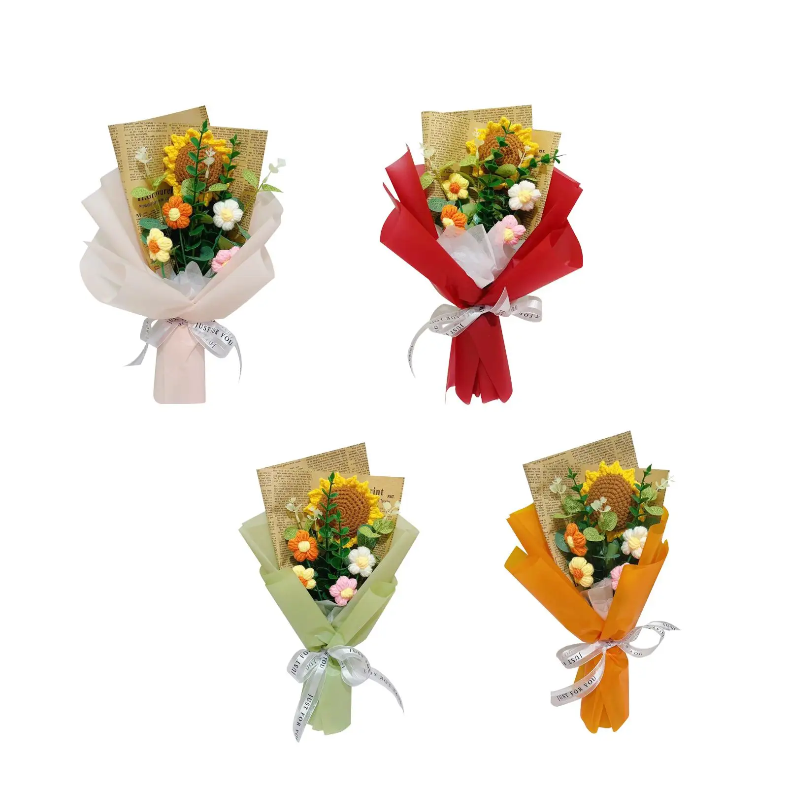Completed Crochet Flowers Bouquet Knitted Flower Daisy by Professional Craftsmen Carefully Weave Birthday Gift DIY Home Decor
Completed Crochet Flowers Bouquet Knitted Flower Daisy by Professional Craftsmen Carefully Weave Birthday Gift DIY Home Decor