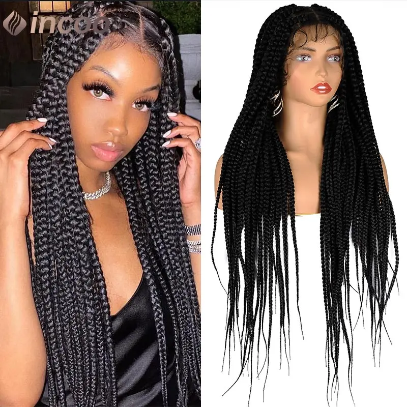 Full Lace Synthetic Braided Knotless Cornrow Box Braided Wigs for Black Women 36Inches Transparent Lace Front Twist Braided Wig
Full Lace Synthetic Braided Knotless Cornrow Box Braided Wigs for Black Women 36Inches Transparent Lace Front Twist Braided Wig