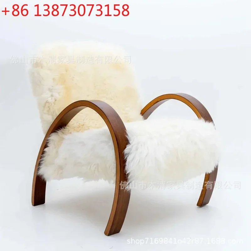 Nordic modern solid wood ash wood retro white long hair single armchair living room lazy leisure modern chair
Nordic modern solid wood ash wood retro white long hair single armchair living room lazy leisure modern chair