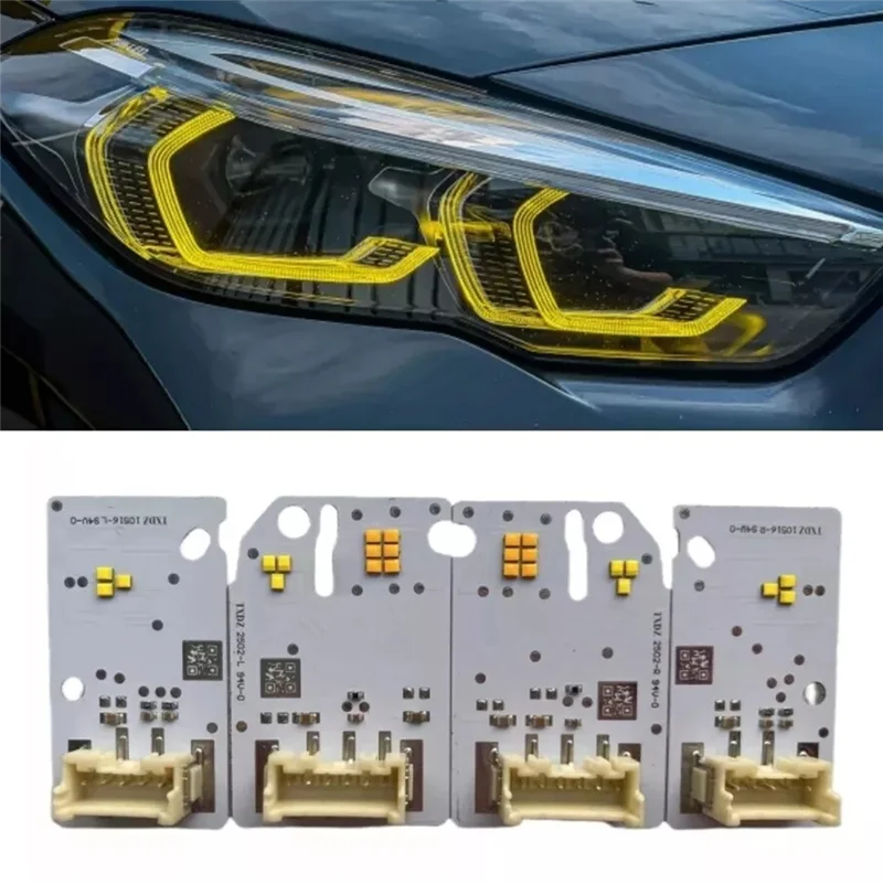 New Arrival 4Pcs LED Headlight Board Chip For BMW F40 F44 2019-2023 Yellow Angel Eye DRL LED Module 63119448115, 63119448116
New Arrival 4Pcs LED Headlight Board Chip For BMW F40 F44 2019-2023 Yellow Angel Eye DRL LED Module 63119448115, 63119448116