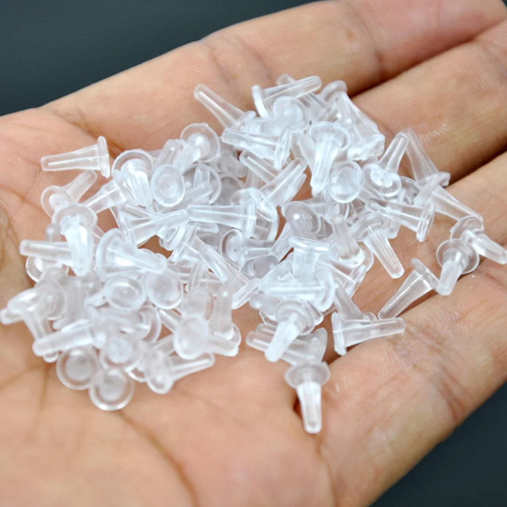 100 Pcs Clear Earring Backs Lightweight Plastic Stoppers for Women Fashion Jewelry DIY Accessories Durable Replacements
100 Pcs Clear Earring Backs Lightweight Plastic Stoppers for Women Fashion Jewelry DIY Accessories Durable Replacements