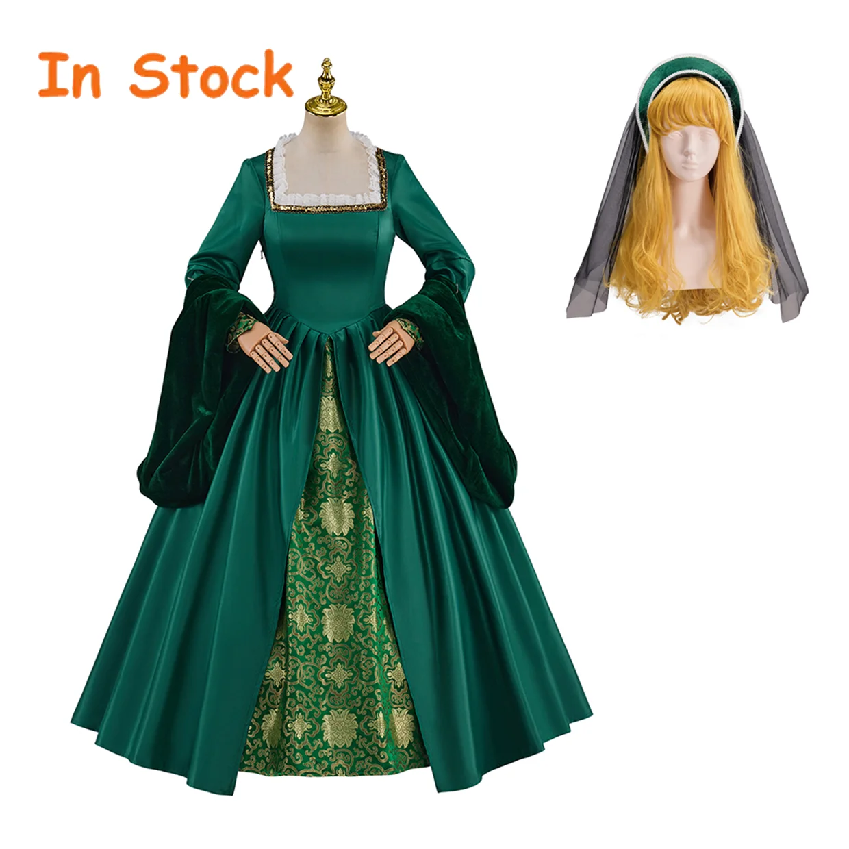 In Stock Tudor Anne Boleyn Queen Cosplay Green Robe Gown Ball Dress Literary Stage Performance Dresses Princess Mary Dresses
In Stock Tudor Anne Boleyn Queen Cosplay Green Robe Gown Ball Dress Literary Stage Performance Dresses Princess Mary Dresses