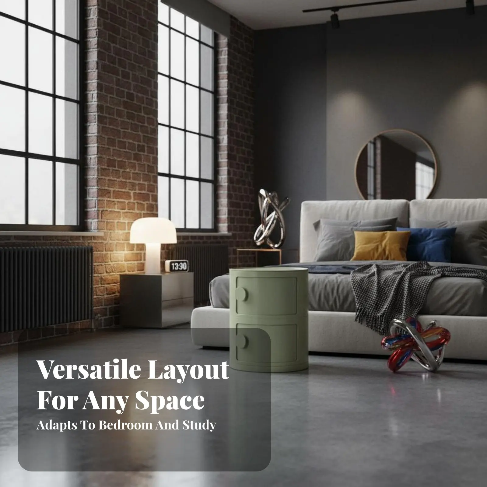 Round Storage Cabinet Space-Saving Small Stylish Storage Cabinet 2-Tier Round Bedside Table Versatile Household Furniture
Round Storage Cabinet Space-Saving Small Stylish Storage Cabinet 2-Tier Round Bedside Table Versatile Household Furniture