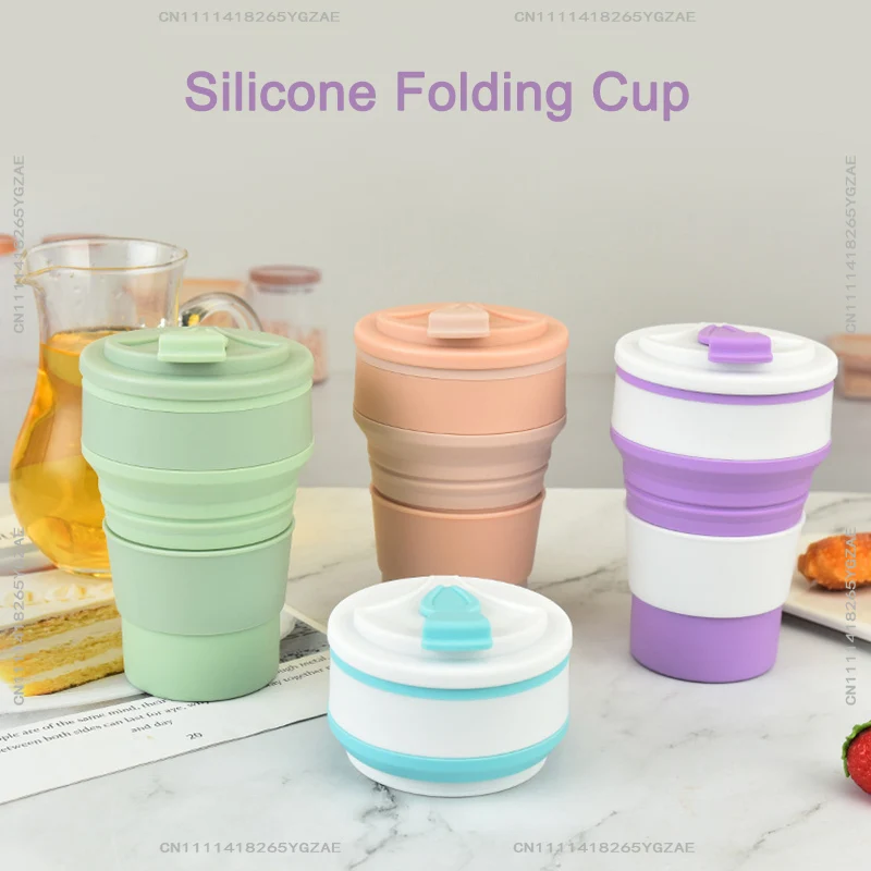 350ML/500ML Silicone Folding Cup Collapsible Mug With Cover Coffee Travel Outdoors Portable Water Drinking Tea Cups
350ML/500ML Silicone Folding Cup Collapsible Mug With Cover Coffee Travel Outdoors Portable Water Drinking Tea Cups