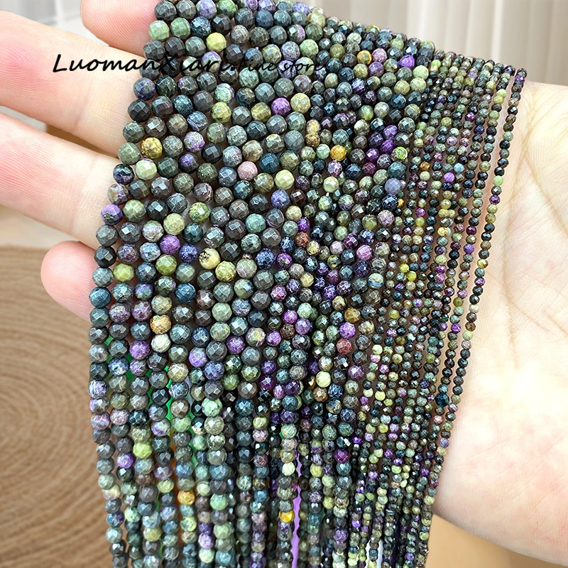 Faceted Round Natural Stone Charoite 2 3 4MM Loose Spacer Beads for Jewelry Making Diy Bracelets Charms Accessories 15''
Faceted Round Natural Stone Charoite 2 3 4MM Loose Spacer Beads for Jewelry Making Diy Bracelets Charms Accessories 15''