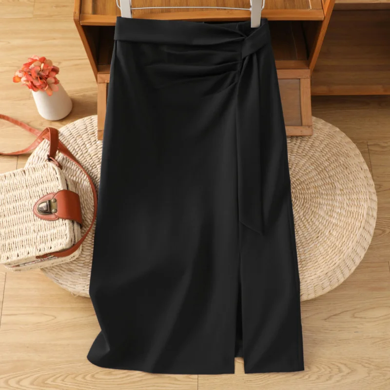 Black Slit Suit Skirt for Women, Summer Thin Style, Elegant Petite Straight Fit Bodycon A-line Skirt
Black Slit Suit Skirt for Women, Summer Thin Style, Elegant Petite Straight Fit Bodycon A-line Skirt