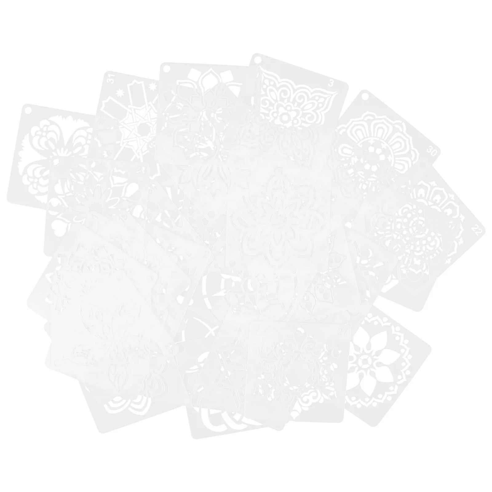 36pcs Mandala Painting Stencils Reusable Pet Templates For Wall Floor Tile Fabric Diy Crafts Hollow-Out Design Washable Drawing
36pcs Mandala Painting Stencils Reusable Pet Templates For Wall Floor Tile Fabric Diy Crafts Hollow-Out Design Washable Drawing