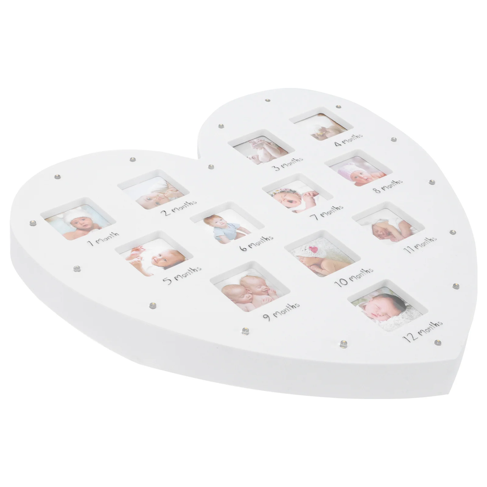 1Pcs Creative Heart Shaped 12 Month Baby Photo Frame Luminous Growth Record Decor Baby Photo Frame Wall Hanging Ornament
1Pcs Creative Heart Shaped 12 Month Baby Photo Frame Luminous Growth Record Decor Baby Photo Frame Wall Hanging Ornament