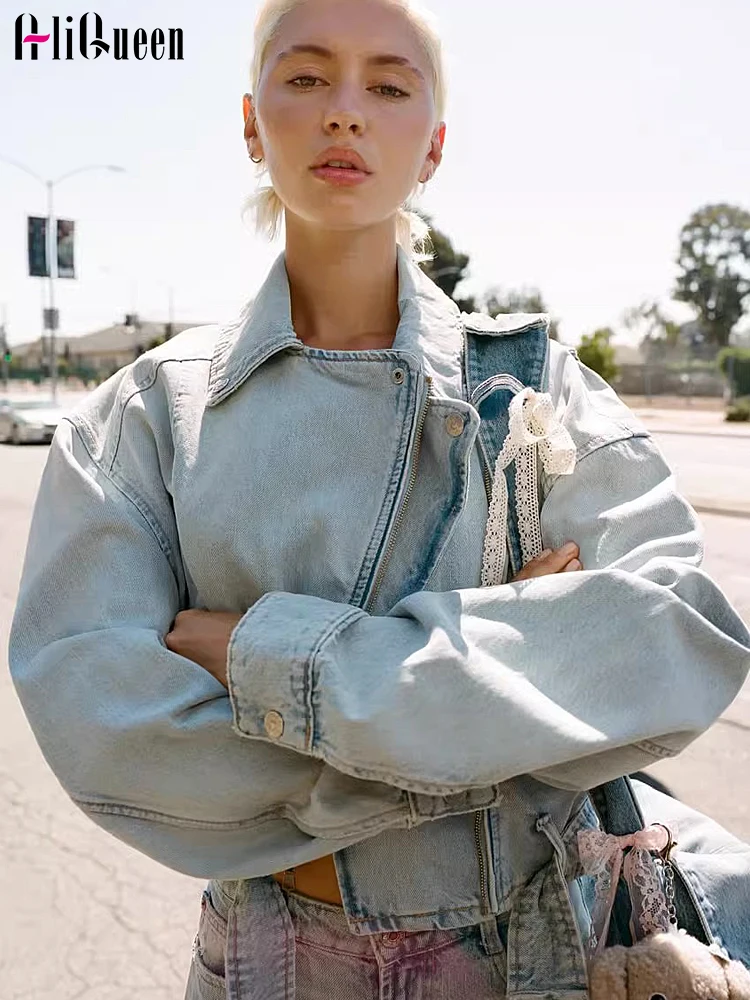 Women Vintage Irregular Zipper Cropped Denim Trench Coat Belt Cropped Jean Jeans Jacket Short Coat Motorcycle Streetwear Outwear
Women Vintage Irregular Zipper Cropped Denim Trench Coat Belt Cropped Jean Jeans Jacket Short Coat Motorcycle Streetwear Outwear