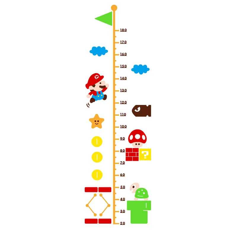Super Mario Height Sticker 3D Stereoscopic Baby Measurement Height Scale Children's Room Living Room Bedroom Wall Decoration
Super Mario Height Sticker 3D Stereoscopic Baby Measurement Height Scale Children's Room Living Room Bedroom Wall Decoration