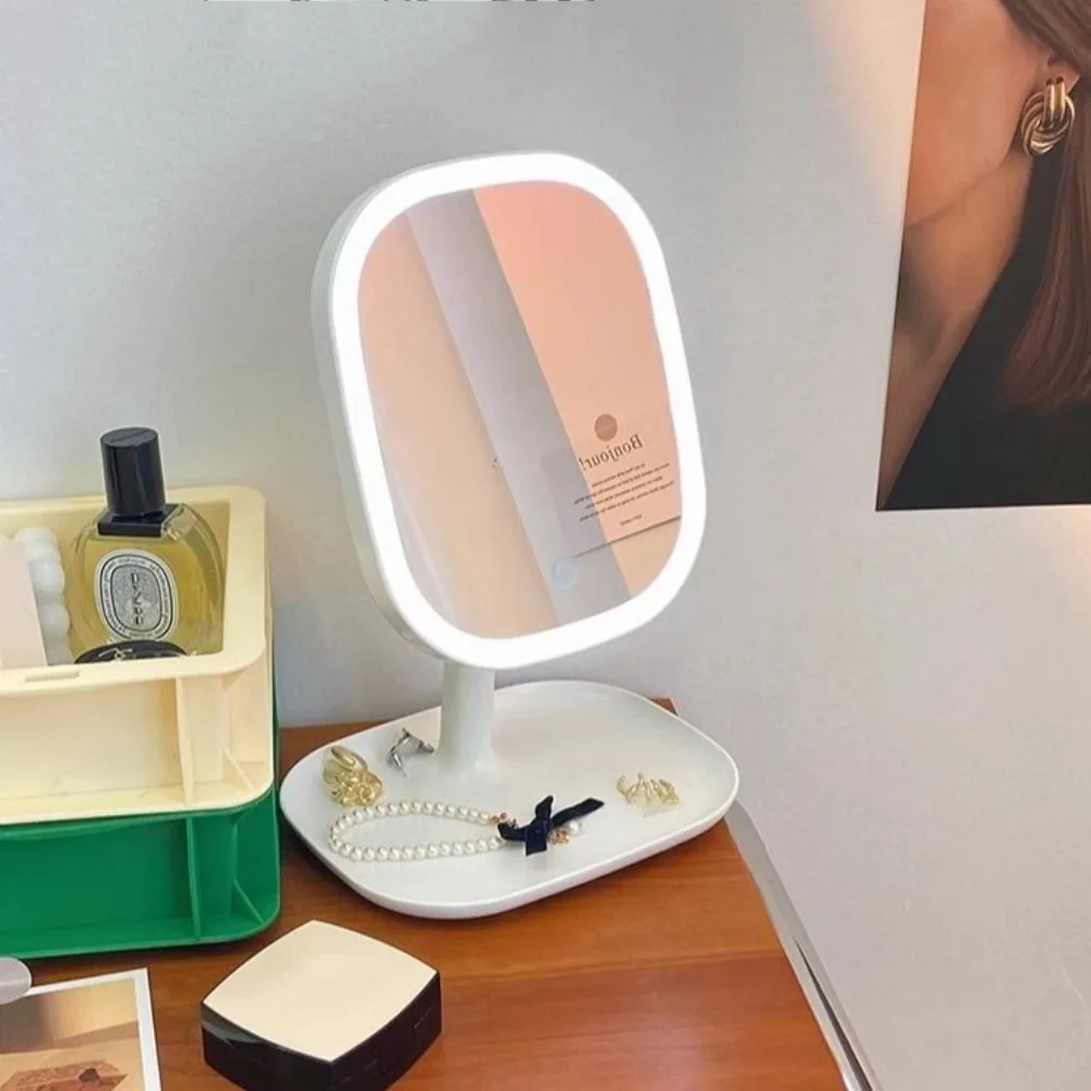 Rotating LED Cosmetic Mirror with Dimmable Three-color Light Light Up Your Beauty LED Vanity Mirror Folding Adjustable
Rotating LED Cosmetic Mirror with Dimmable Three-color Light Light Up Your Beauty LED Vanity Mirror Folding Adjustable