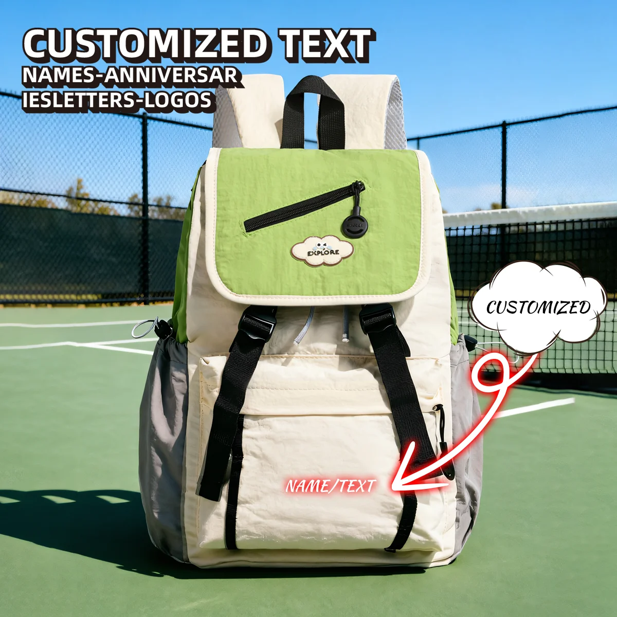 Logo Customization 2026 New Style Backpack Computer Bag for Women, Simple and Stylish Outdoor Commuting Backpack, Casual Large-Capacity Oxford Cloth Personalized DIY
Logo Customization 2026 New Style Backpack Computer Bag for Women, Simple and Stylish Outdoor Commuting Backpack, Casual Large-Capacity Oxford Cloth Personalized DIY
