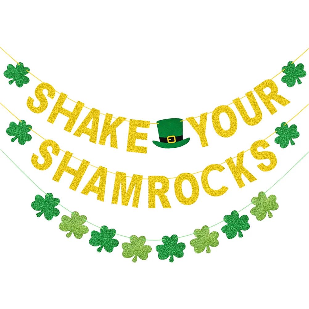 Four Leaf Banner Irish Festival Latte of The Lid St Patrick's Day Hat Shape Party Banners
Four Leaf Banner Irish Festival Latte of The Lid St Patrick's Day Hat Shape Party Banners