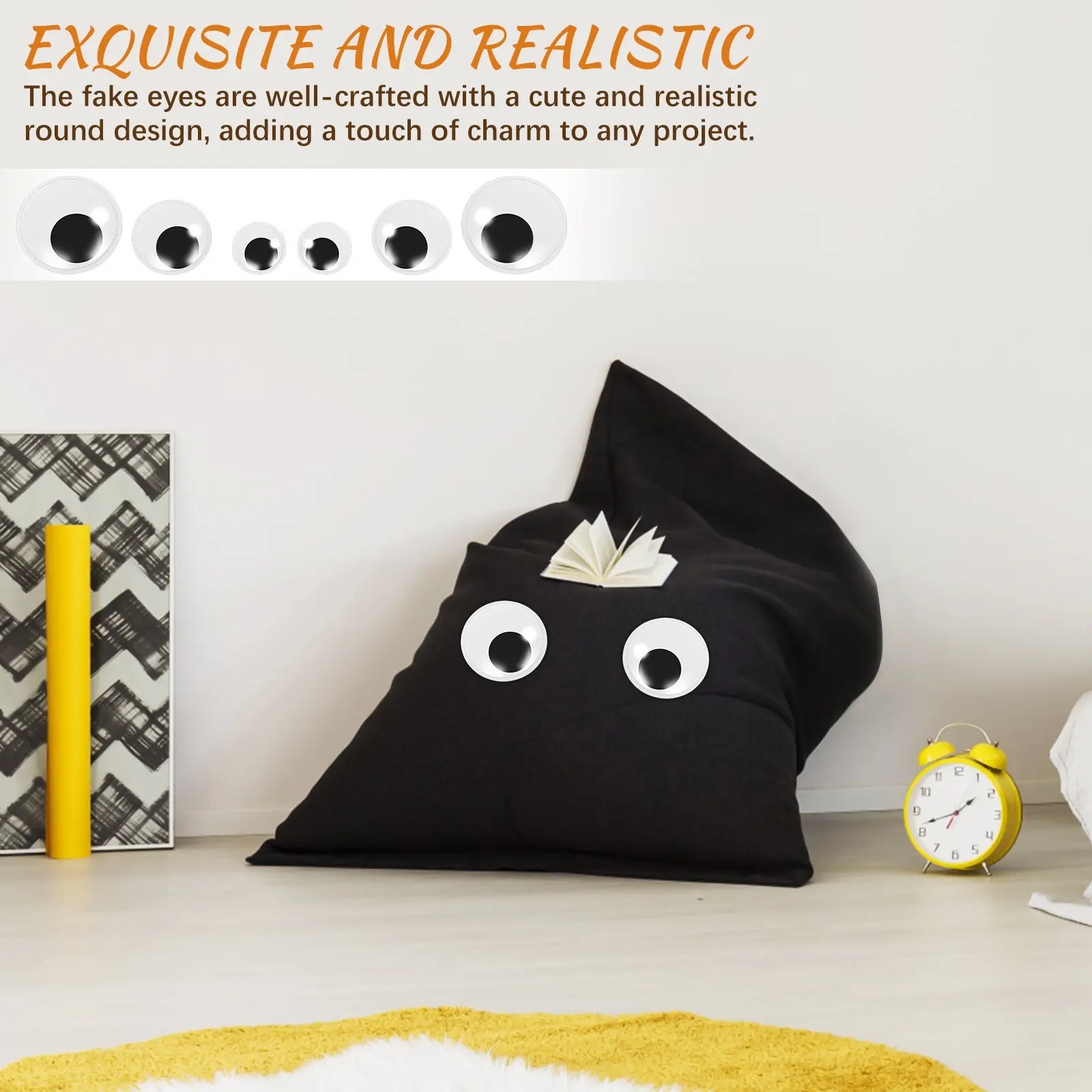 6Pcs Craft Eyes Self Adhesive Googly Eyes for Crochet Amigurumi Stuffed Animals DIY Crafts Strong PVC Material Realistic Round
6Pcs Craft Eyes Self Adhesive Googly Eyes for Crochet Amigurumi Stuffed Animals DIY Crafts Strong PVC Material Realistic Round